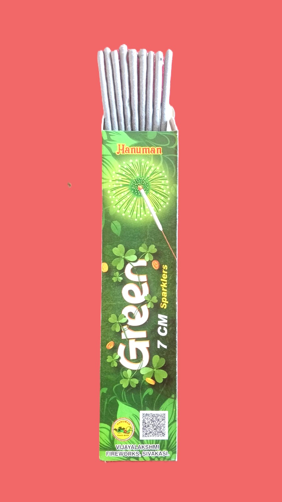 7 Cm Green Sparklers (10 Pcs)