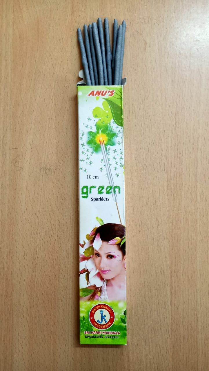 10 Cm Green Sparklers (10 Pcs)