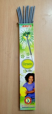 12 Cm Green Sparklers (10 Pcs)
