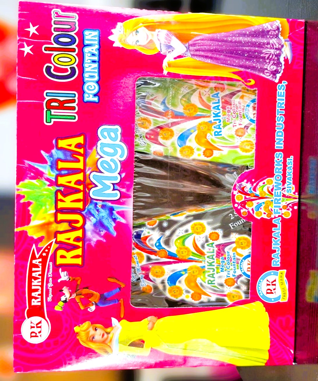Mega Tri Colour Fountain (2 Pcs)
