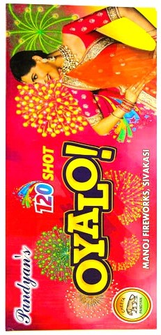120 Shot Multi Colours Crackling