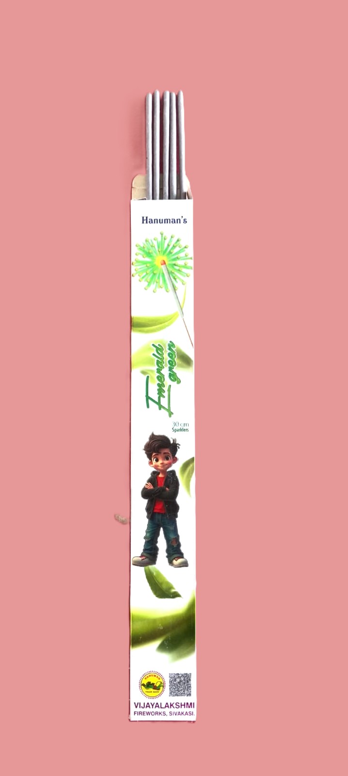 30 Cm Green Sparklers (5 Pcs)